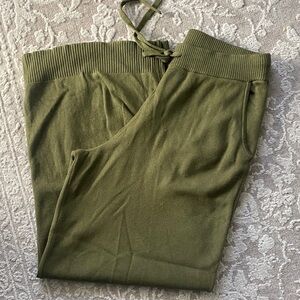 Olive Green Knit Pants